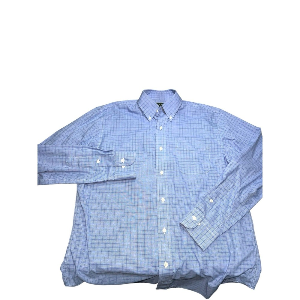 Lauren Polo Ralph Lauren Classic Fit Button Down‎ Shirt Size 15.5 34/35 Blue